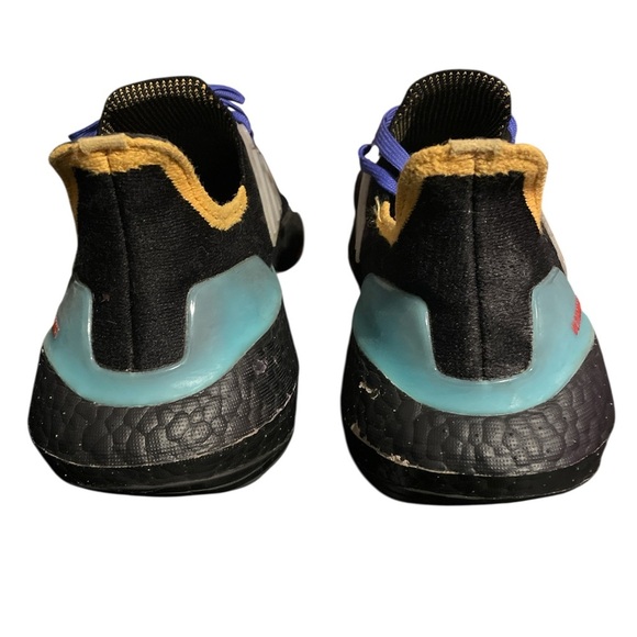 Adidas Ultraboost Black with Blue and Orange Accents - Picture 4 of 5